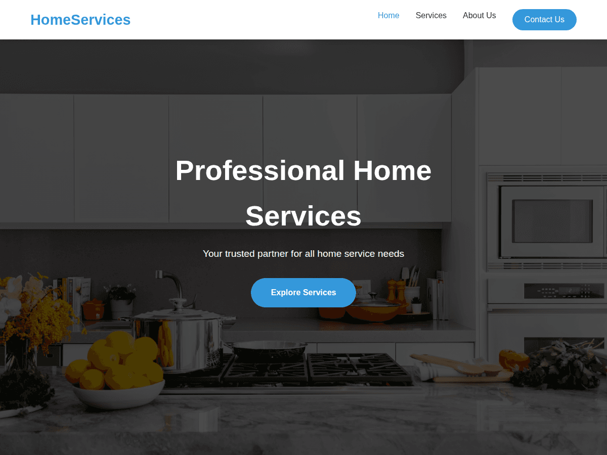 HomeServices — Local Services Business Website